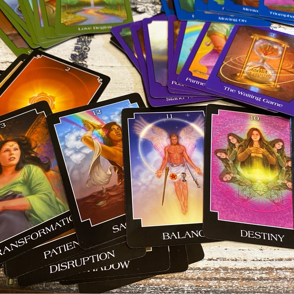 ORACLE - Psychic Tarot POCKET MINI SIZE 65-Card Deck by John Holland Guidebook - Picture 11 of 12